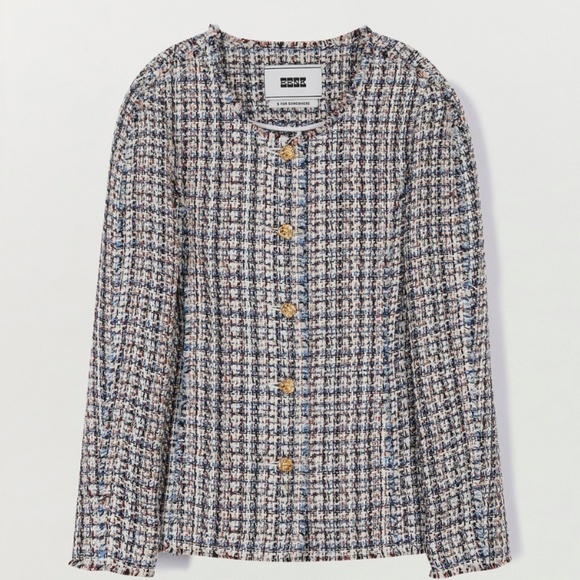 Sylvia Round Neck Tweed Jacket - Picture 14 of 16